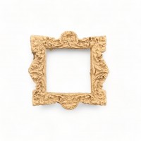Wood Carving Decorative Frame Square 4cm. X 4cm.