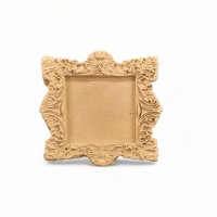 Wood Carving Decorative Frame Square 4cm. X 4cm.