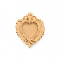 Wood Carving Decorative Frame-Heart 6cm.X5cm