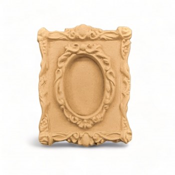 Wood Carving Decorative Frame Parallel 7cm. X 6cm.