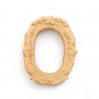 Wood Carving Decorative Frame Oval 8cm. X 6cm.