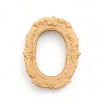 Wood Carving Decorative Frame Oval 8cm. X 6cm.