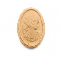 Wood Carving Decorative Cameo 7cm. X 5cm.