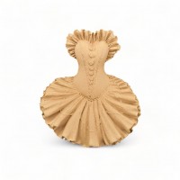 Wood Carved Dress 8cm. X 9cm