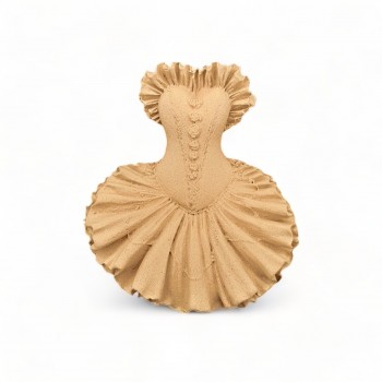 Wood Carved Dress 8cm. X 9cm