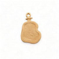Wood Carved Decorative Clock 5cm. X 3cm.