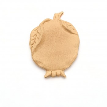 Wood Carved Decorative Pomegranate 7cm. X 6cm.