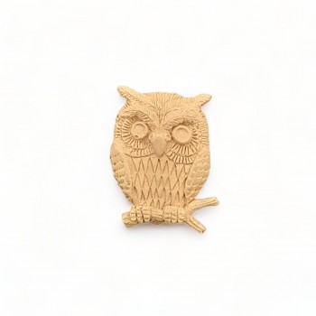 Wood Carved Decorative Owl 5cm. X 3cm.