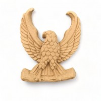 Wood Carved Decorative Eagle 10cm. X 8cm.