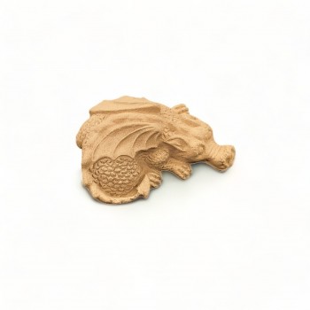 Wood Carved Decorative Dragon 6cm. X 4cm.