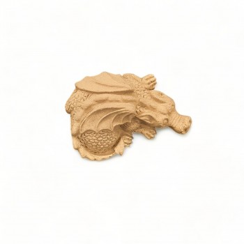 Wood Carved Decorative Dragon 6cm. X 4cm.