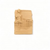 Wood Carved Ancient Greece 5cm. X 6cm.