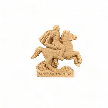 Wood Carving Decorative Alexander the Great 4cm. X 4cm.