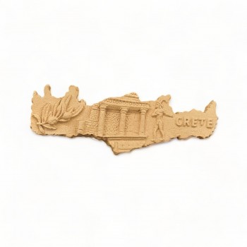 Wood Carved Crete 8cm. X 2cm.