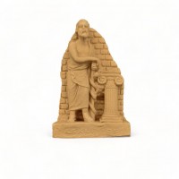 Wood Carved Ancient Greece 7cm. X 5cm.