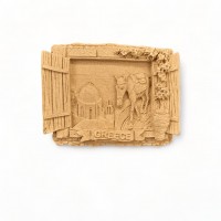 Wood Carved Greece 5cm. X 7cm