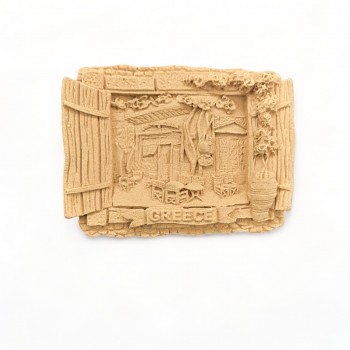 Wood Carved Greece 5cm. X 6cm.