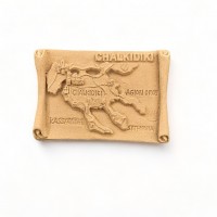 Wood carved Halkidiki 6cm. X 4cm.