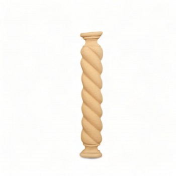 Wood Carved Decorative Column 18cm. X 3cm