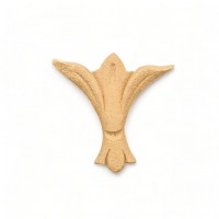 Wood Carved Decorative Royal Lily 5cm. X 5cm.