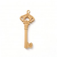 Wood Carving Decorative Key 13cm. X 5cm.