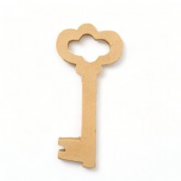 Wood Carving Decorative Key 10cm. X 4cm.