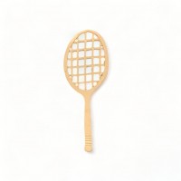 Wood Carved Decorative Racket 9cm. X 4cm.