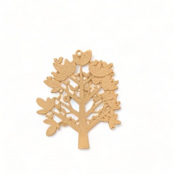 Wood Carved Decorative Tree 6cm. X 5cm.