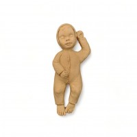 Wood Carved Baby 10cm. X 4.5cm.