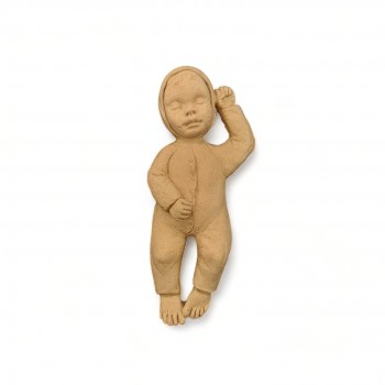 Wood Carved Baby 10cm. X 4.5cm.