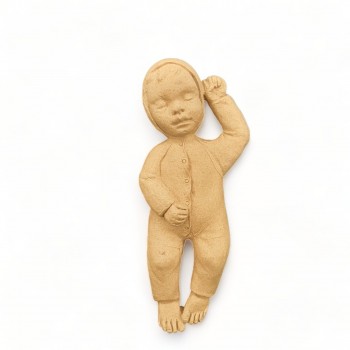 Wood Carved Baby 10cm. X 4.5cm.