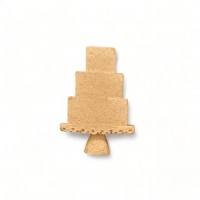 Wood Carving Decorative Cake 4cm. X 4cm.