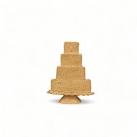 Wood Carving Decorative Cake 4cm. X 3cm.