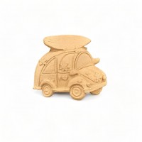 Wood Carving Car 5.5cm. X 5cm.
