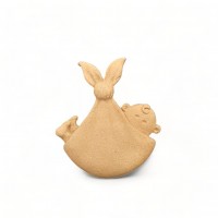 Wood Carved Decorative Baby 4cm. X 5cm.