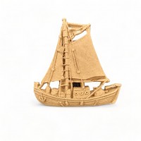 Wood Carved Decorative Boat 5cm. X 5cm.