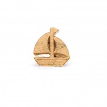Wood Carved Decorative Boat 4.5cm x 4.5cm.