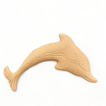 Wood Carved Decorative Dolphin 7.5cm. X 5cm.