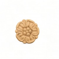 Wood Carved Decorative Flower Diameter 4cm.