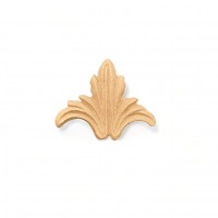 Wood Carved Decorative Royal Lily 4cm.X 3cm.