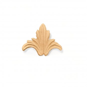 Wood Carved Decorative Royal Lily 4cm.X 3cm.