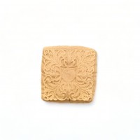 Wood Carved Decorative Tile 3cm. X 3cm.