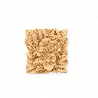 Wood Carving Decorative Tile Flower 2cm.X 2cm.