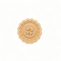 Wood Carving Decorative Rosette Diameter 3cm.