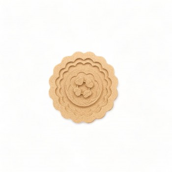 Wood Carving Decorative Rosette Diameter 3cm.