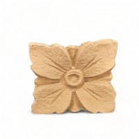 Wood Carved Decorative Flower 3cm. X 3cm.