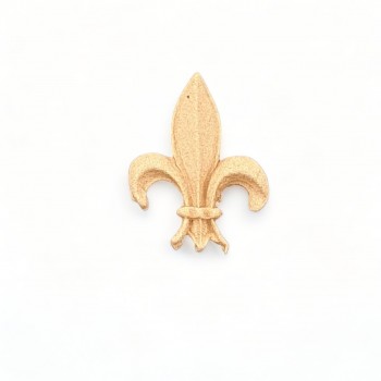 Wood Carved Decorative Royal Lily 1.4cm. X 1.7cm.