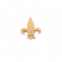 Wood Carved Decorative Royal Lily 2cm. X 3cm.