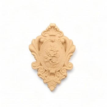 Wood Carved Decorative Thyroid 6cm. X 4cm.