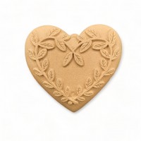 Wood Carved Decorative Heart 6cm. X 5cm.